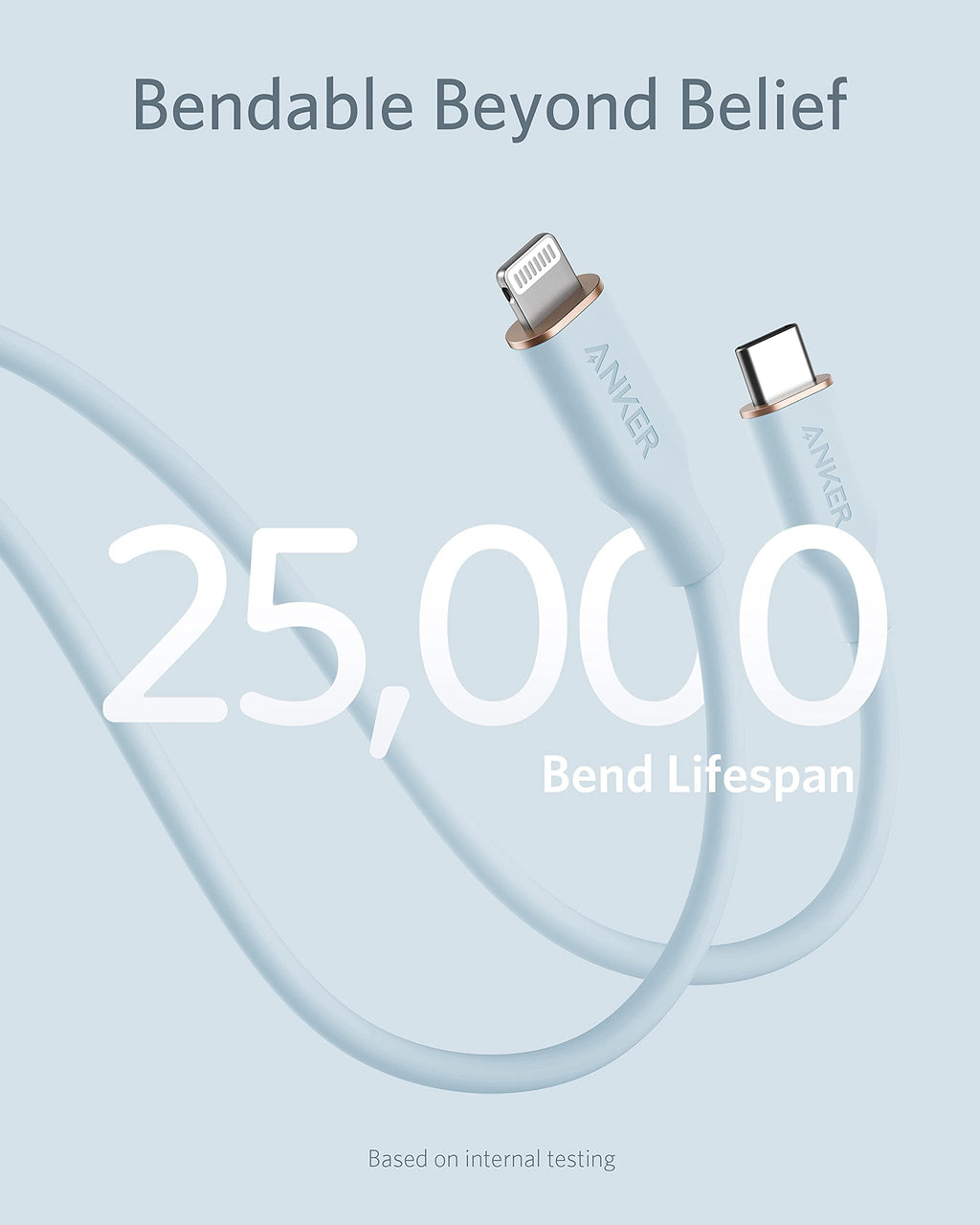 Refurbished 641 USB-C to Lightning Cable (Flow, Silicone) S4