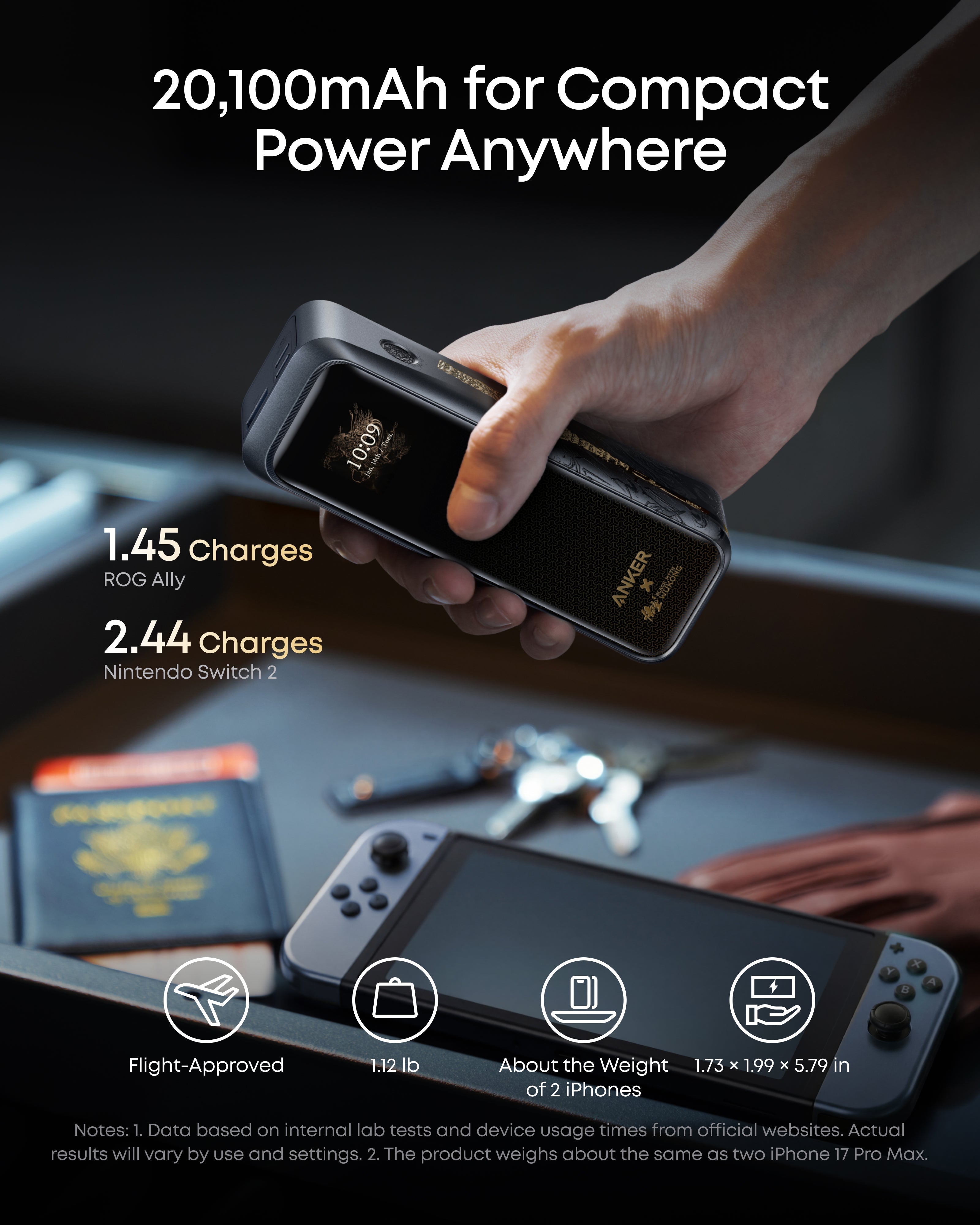 Prime Power Bank (20K, 220W) Black Myth: Wukong Edition F6