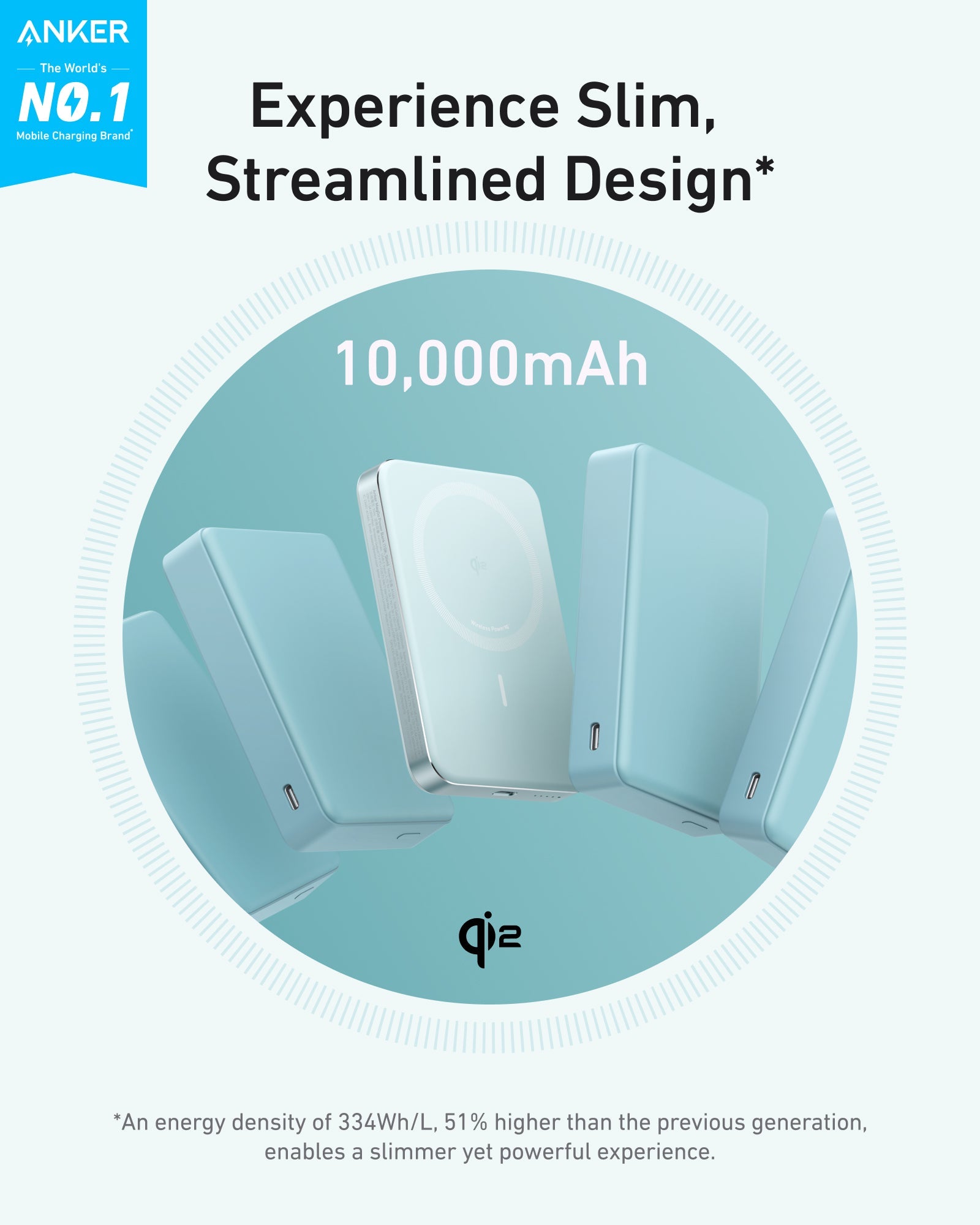 MagGo Power Bank (10K, Slim) | Customizable Z1