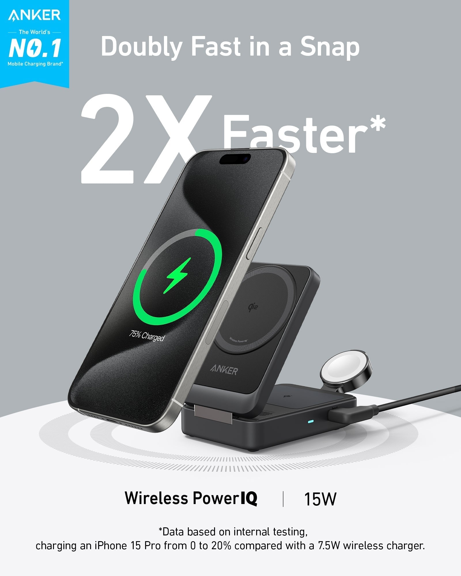 MagGo Wireless Charging Station (Foldable 3-in-1) R0