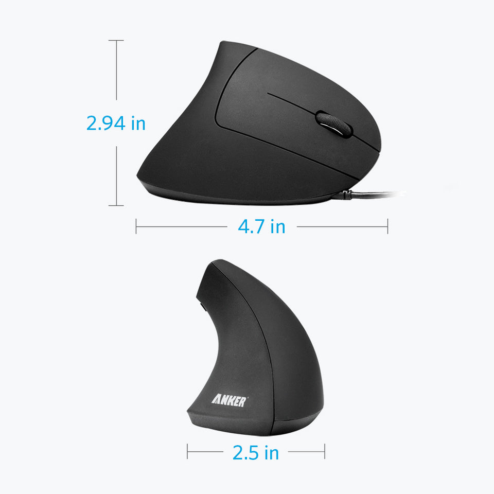 Refurbished Ergonomic Optical USB Wired Vertical Mouse J6