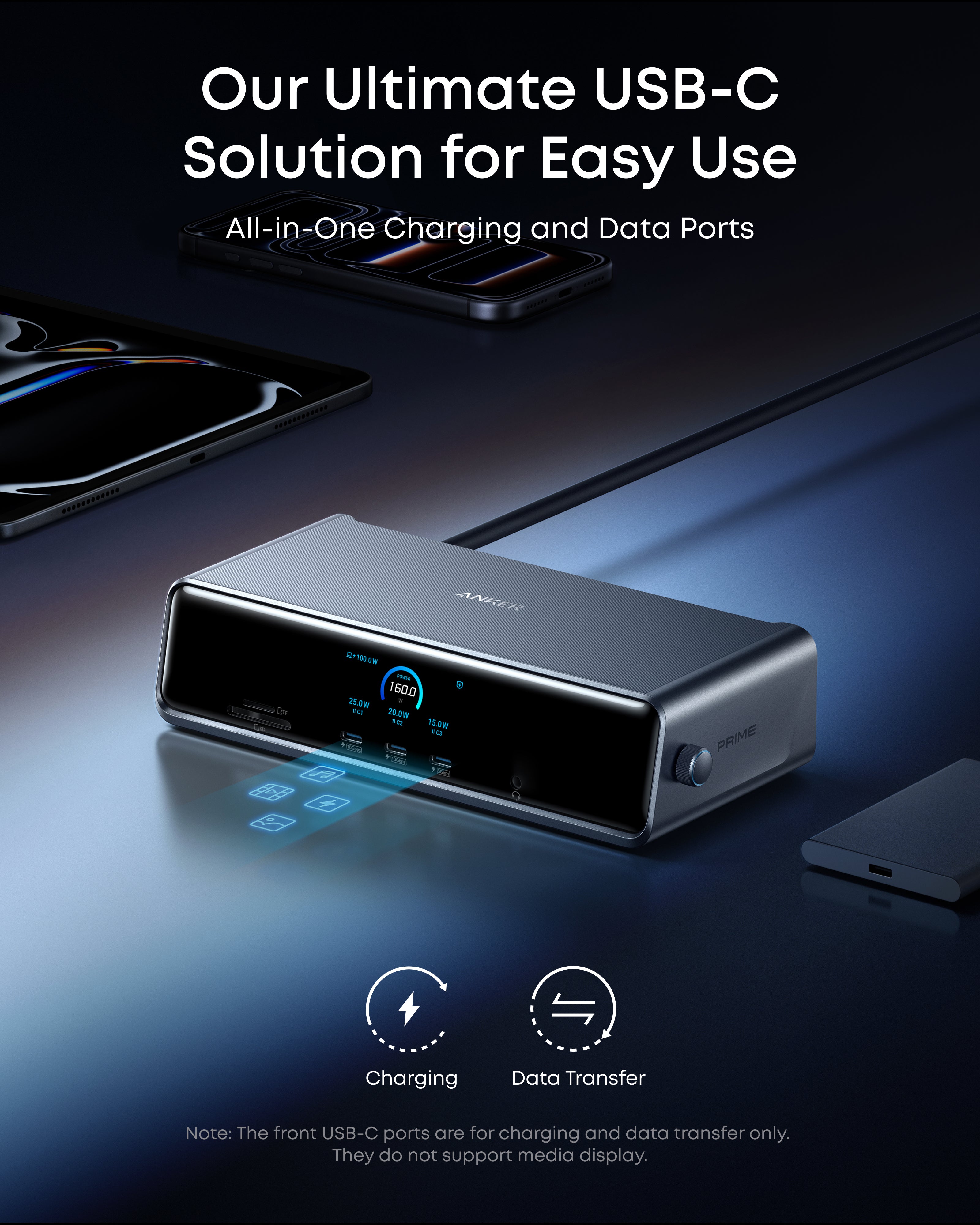 Prime DL7400 Docking Station (14-in-1, Triple Display, DisplayLink) Q0