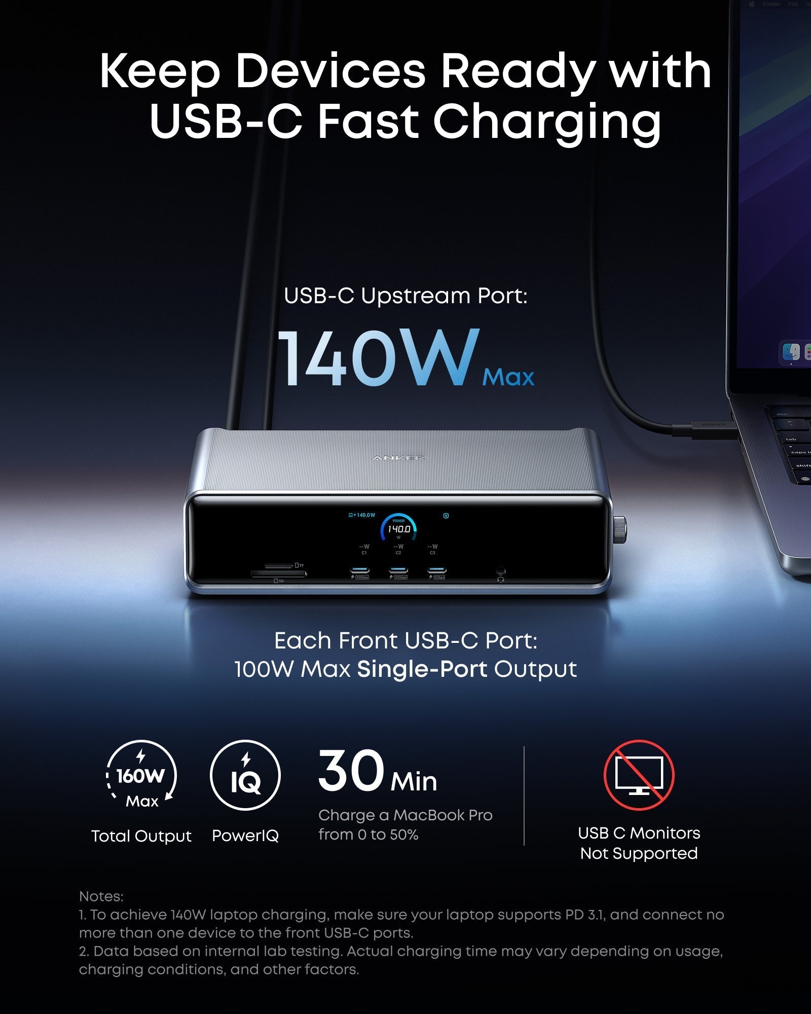 Prime DL7400 Docking Station (14-in-1, Triple Display, DisplayLink) Q0