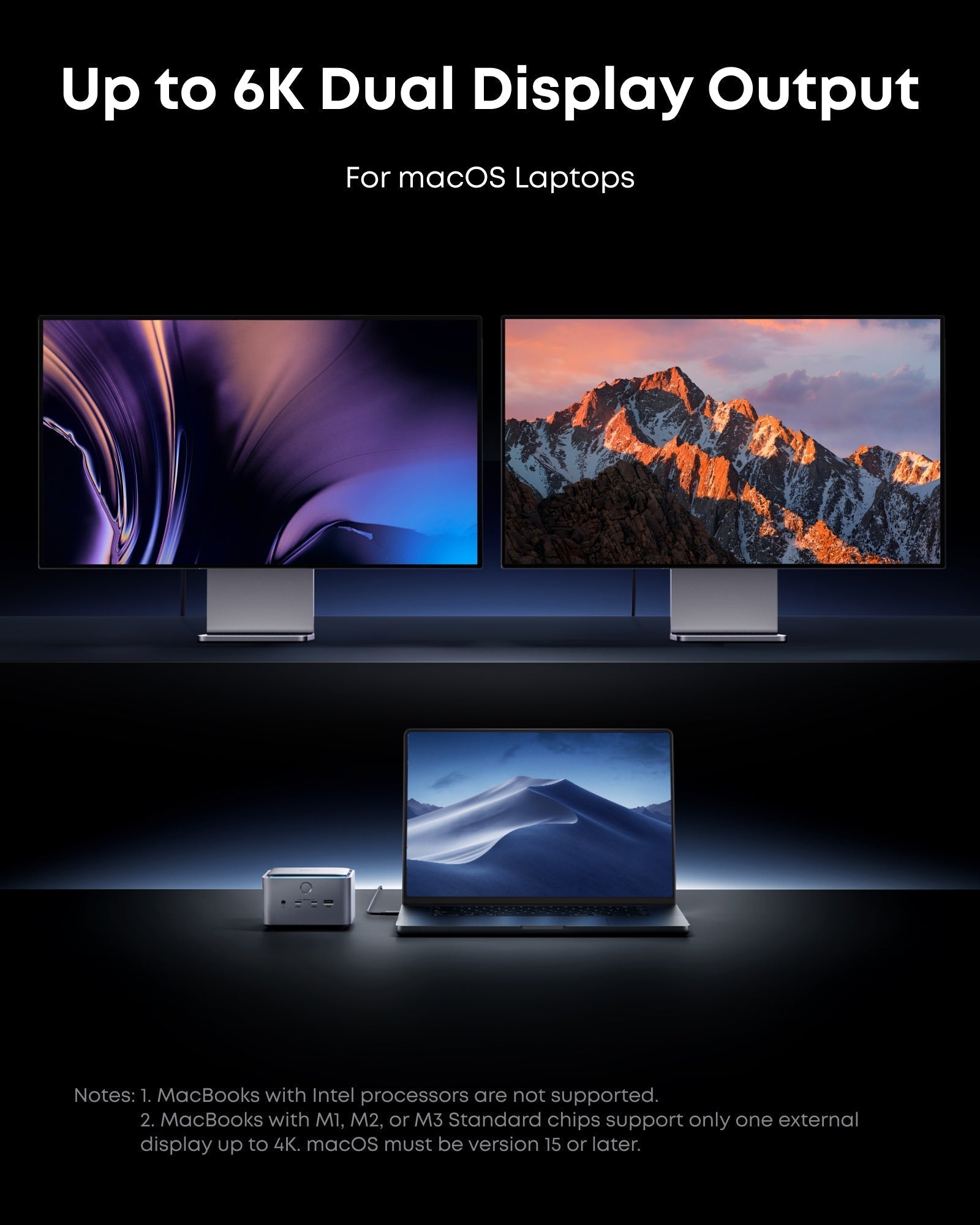 Prime TB5 Docking Station (14-in-1, 8K, Thunderbolt 5) and Thunderbolt 5 Cable (3.3 ft, 80Gbps, 240W) Q6