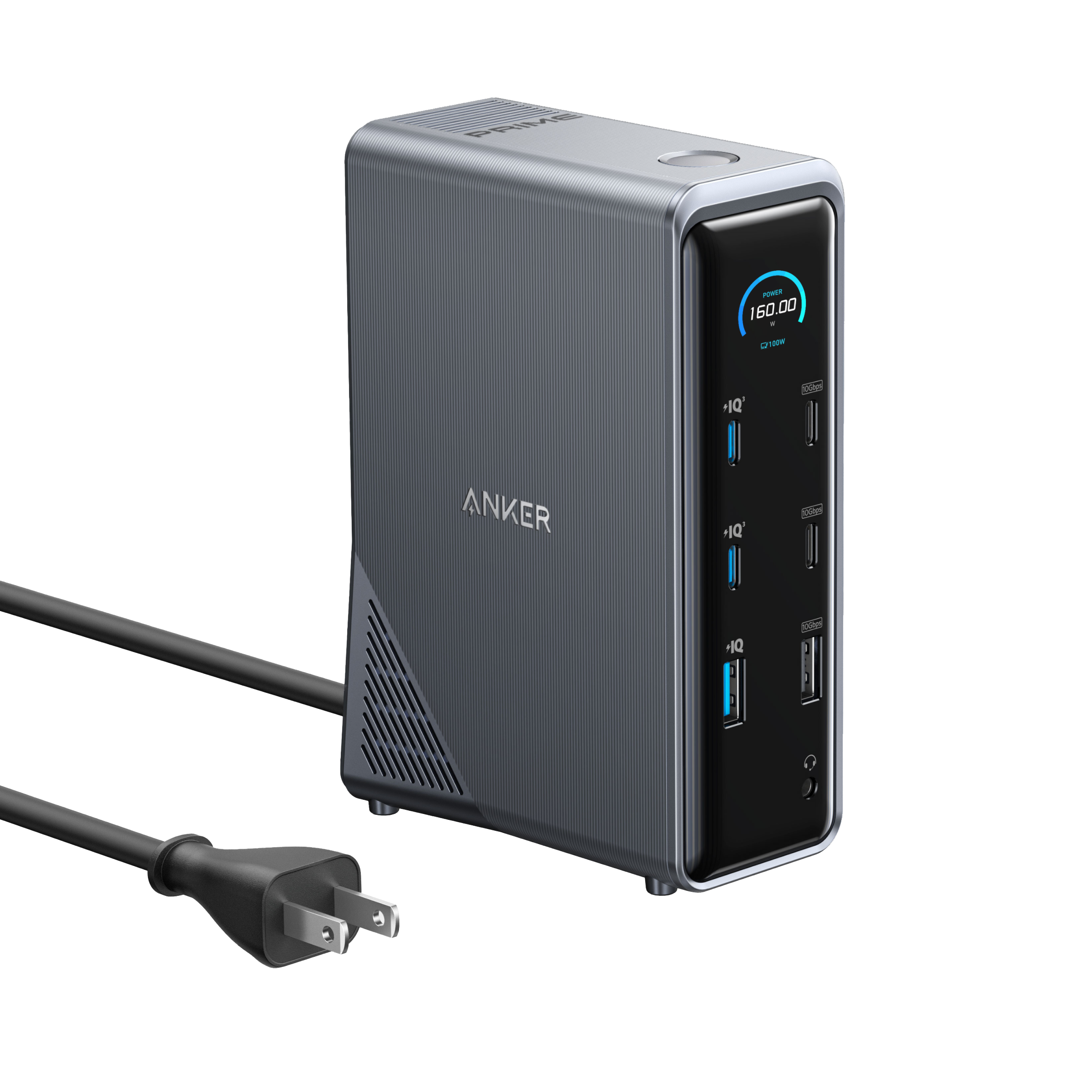 Prime Charging Docking Station (14-in-1, Dual Display, 160W) G2