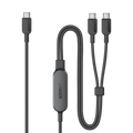 140W 2-in-1 USB-C to USB-C Cable Y0
