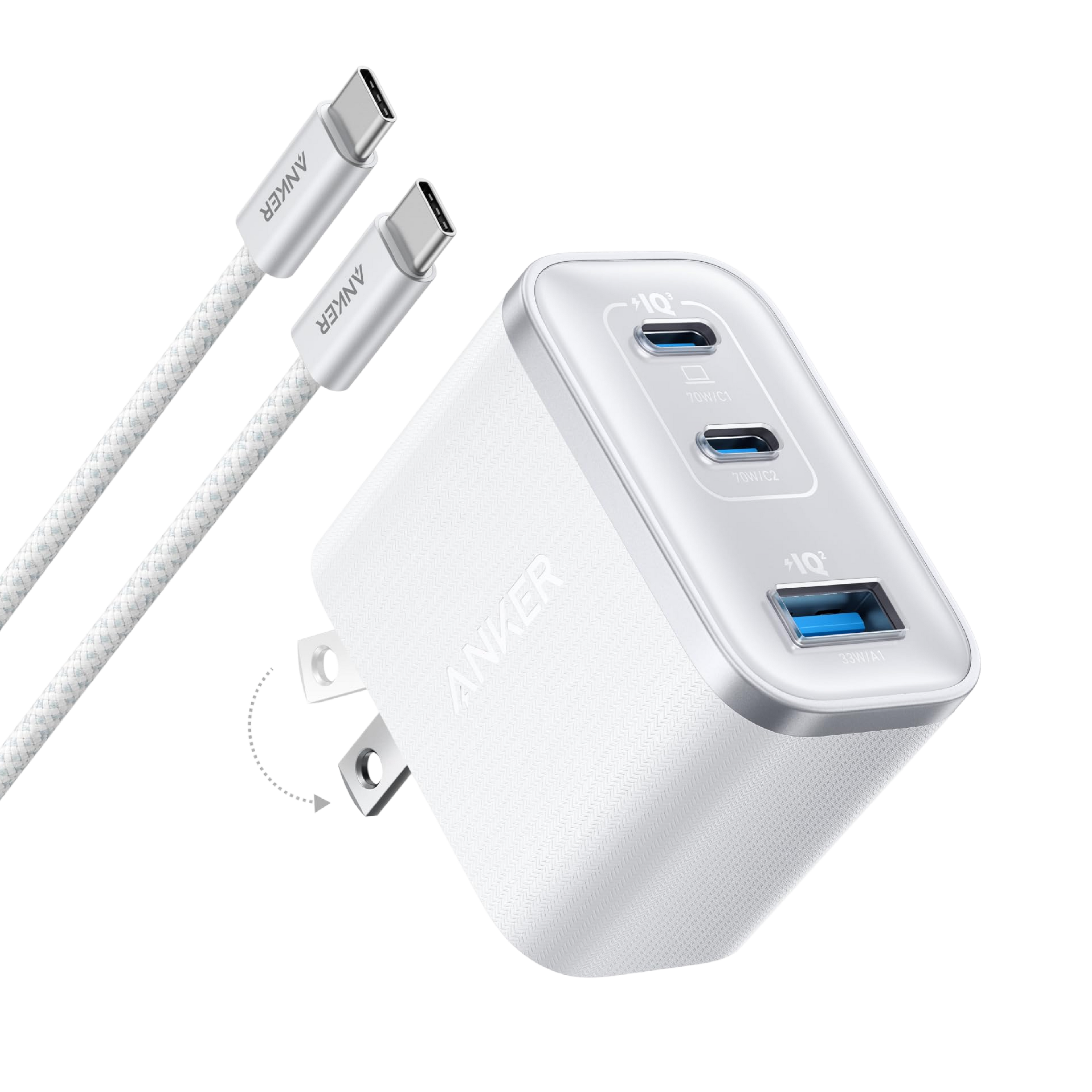Nano Charger (70W, 3 Ports) J5