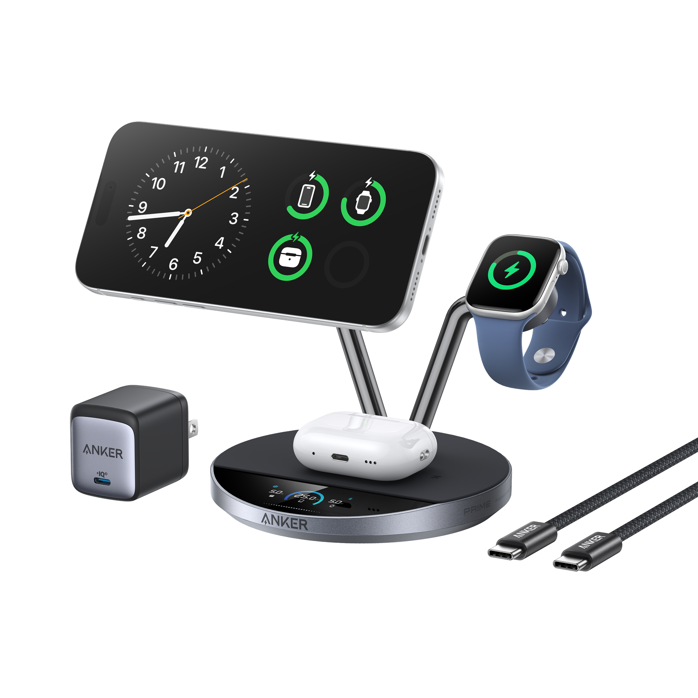 Prime Wireless Charging Station (3-in-1, MagGo, AirCool, Dock Stand) I2