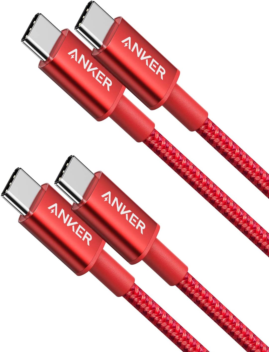 2-Pack New Nylon USB-C to USB-C Cable (3 ft / 6 ft, 60W) H6