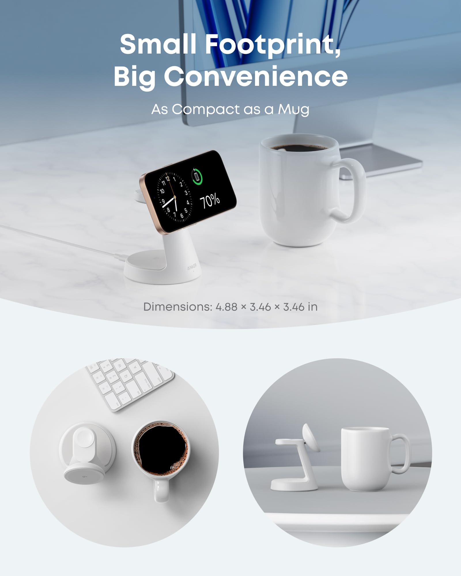 MagGo Wireless Charging Station (3-in-1, Dock Stand) H1